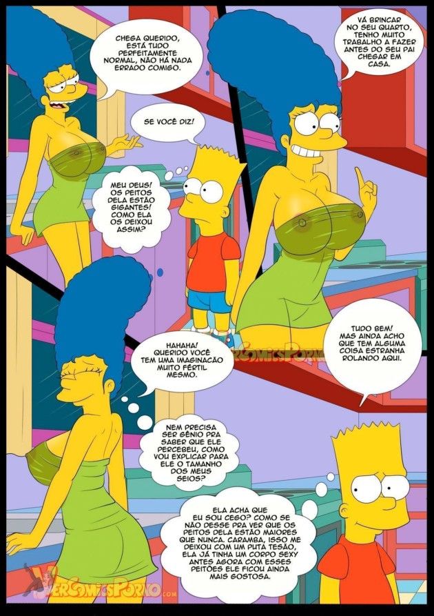 Os Simpsons em fotos de porno bem gostoso 