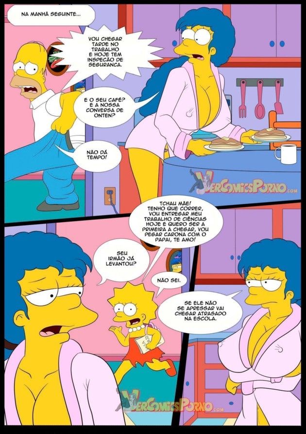 Os Simpsons em fotos de porno bem gostoso 