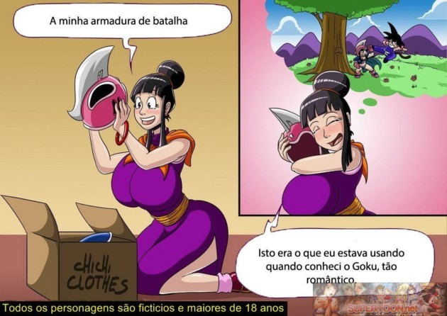 Goku fode com sua esposa no quadrinhos porno