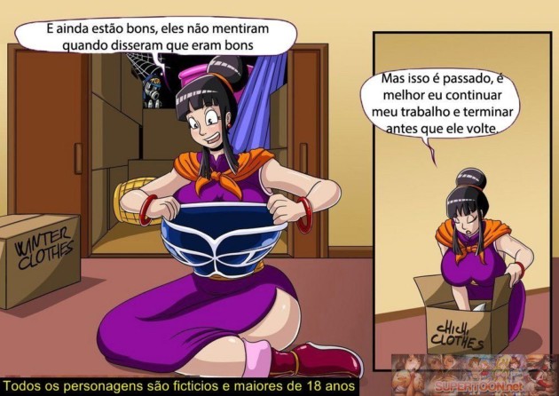 Goku fode com sua esposa no quadrinhos porno