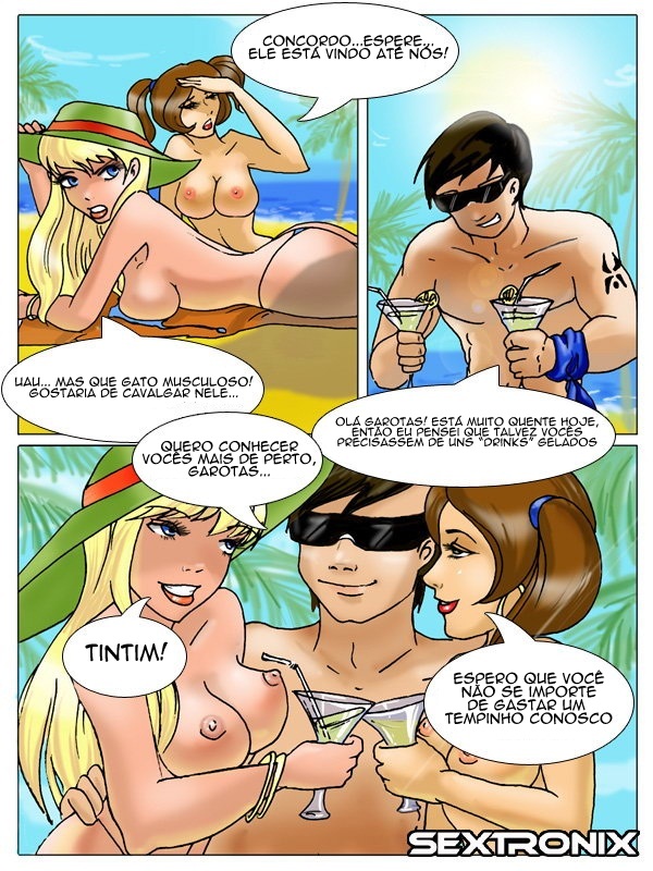 Novinha boa em hentai gratis dando na praia