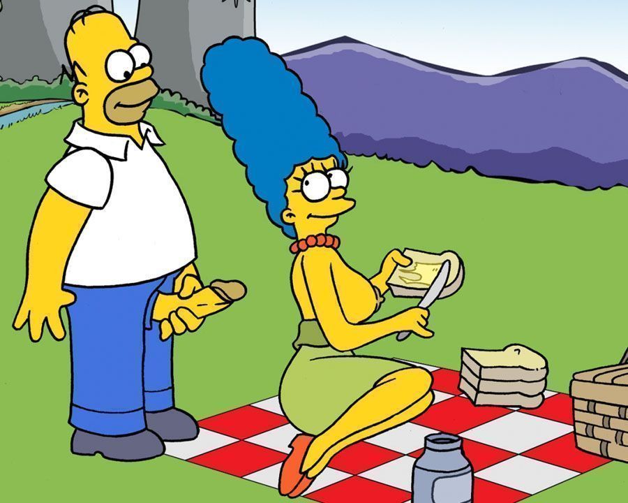 Homer em the simpsons hentai comendo a esposa no parque