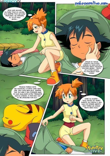 Linda novinha exitada em hentai de pokemon transando com os rapazes que dorme 